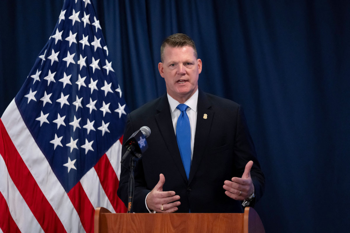 US Secret Service Acting Director Ronald Rowe speaks during a press conference in Washington, D.C., on September 20, 2024. (Pool photo/AFP)