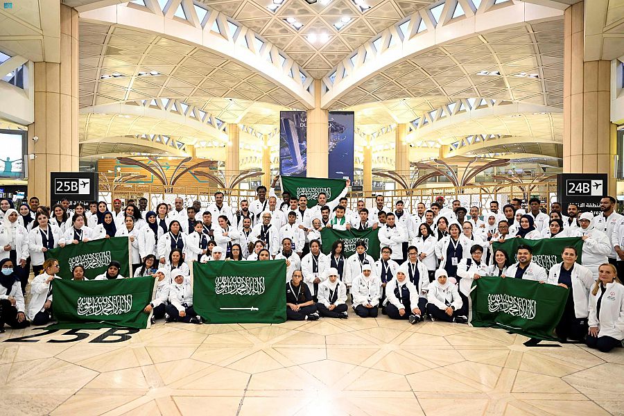 The participation will be — for the first time — in 15 Olympic sports, with 85 male and female players. This year, the percentage of women’s sports representation in the delegation reached 59 percent. (Twitter/@saudiarabiaso)