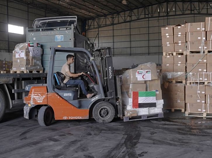 The UAE has provided 12 tonnes of medicines and essential supplies to the WHO to help bolster healthcare institutions dealing with Gaza crisis. (WAM)
