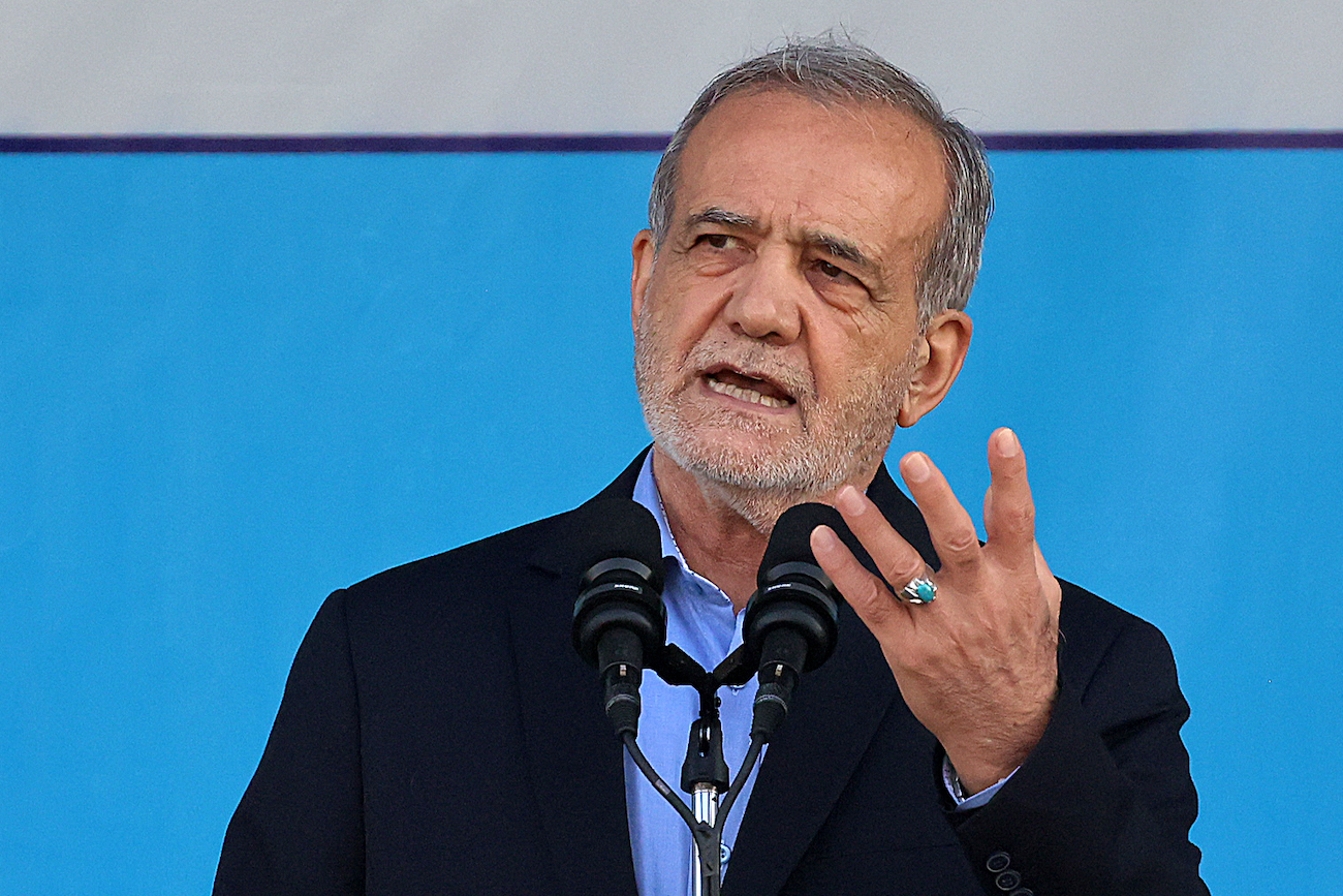 Iranian President Masoud Pezeshkian. (File/AFP)