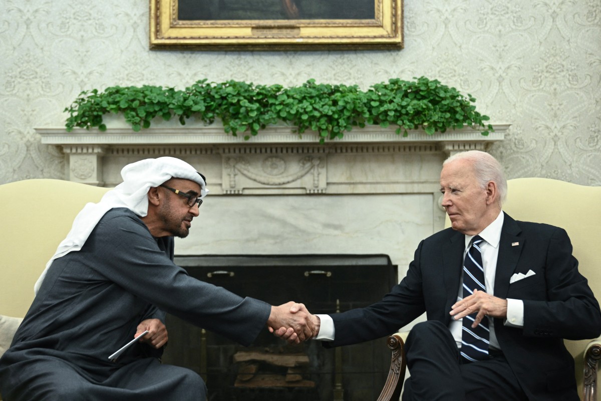 UAE President Sheikh Mohamed meets Biden at White House to start US visit