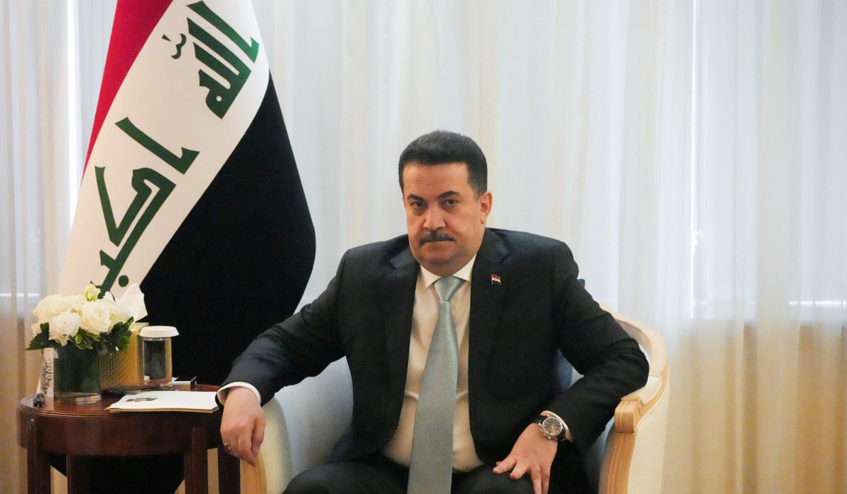Iraqi Prime Minister Mohammed Shia al-Sudani looks on before a meeting with US Secretary of State Antony Blinken in New York City U.S. September 23, 2024. (REUTERS)