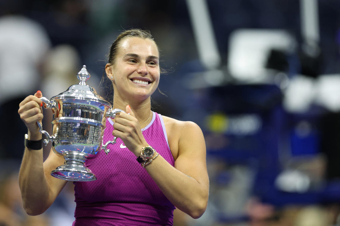 Fresh from winning the US Open, Sabalenka can take a large step toward overhauling the Pole at the top of the rankings with victory in Beijing. (AFP)