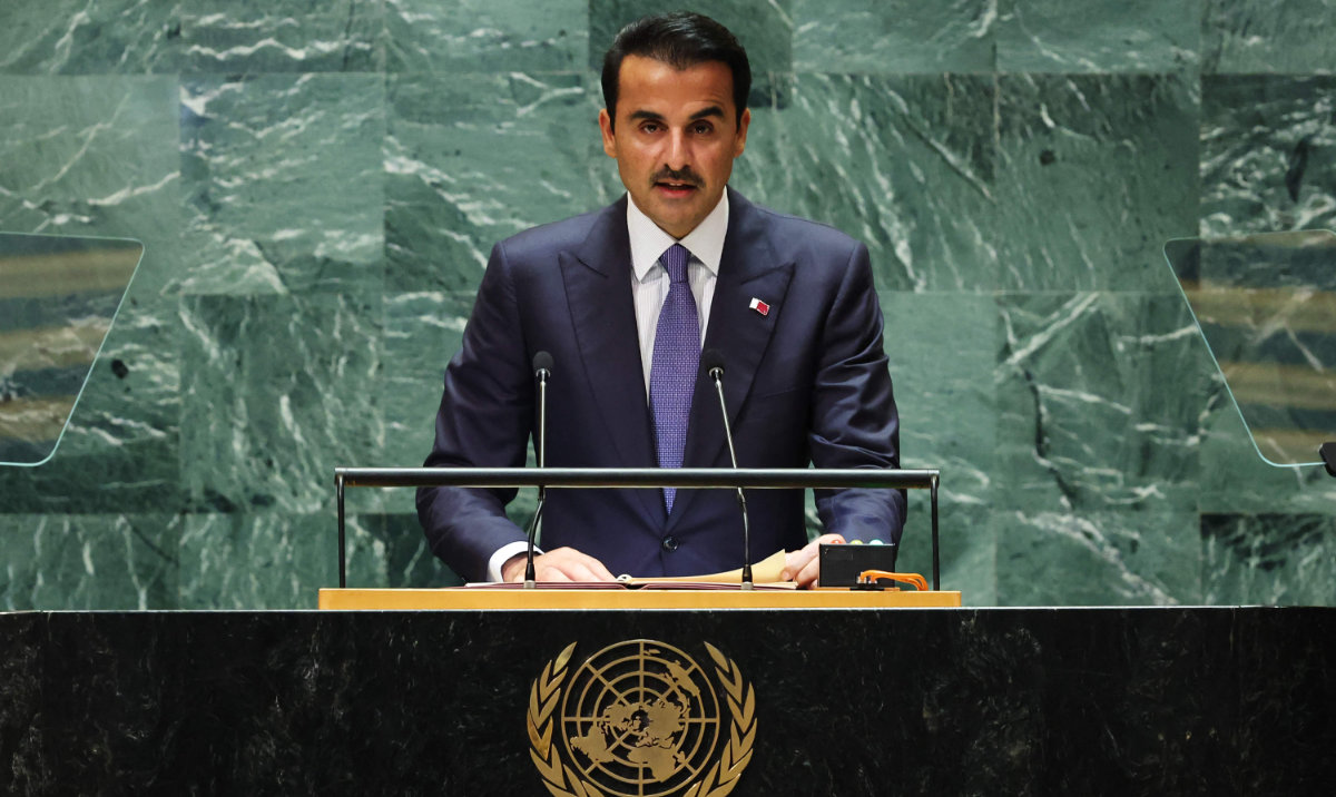 Qatari emir criticizes ‘international failure’ of Palestine in UNGA address