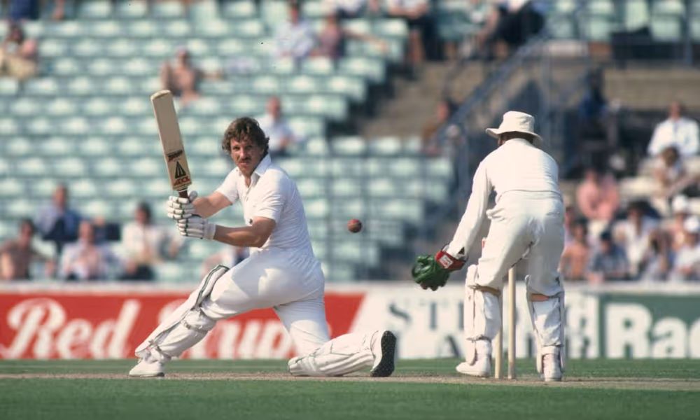 Ian Botham batting for England against India at The Oval in 1982. (Getty Images)