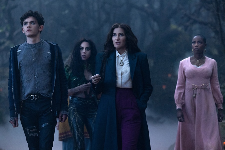 The show is streaming on Disney+ and follow Agatha as she sets about building a new witches coven to help her. (Supplied)