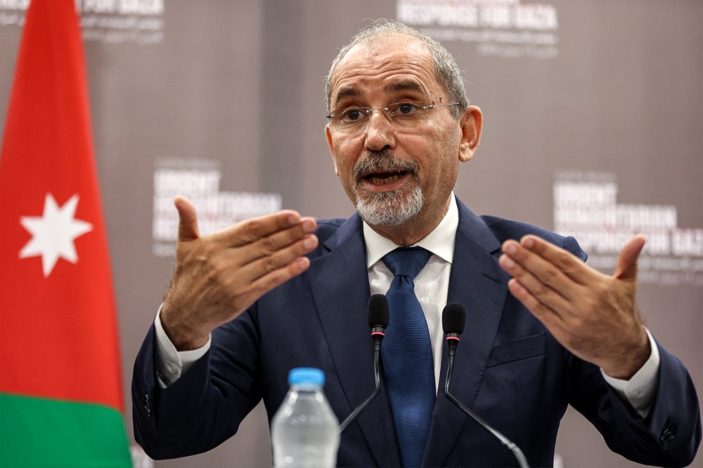 Jordanian Foreign Minister Ayman Safadi. (AFP/File)