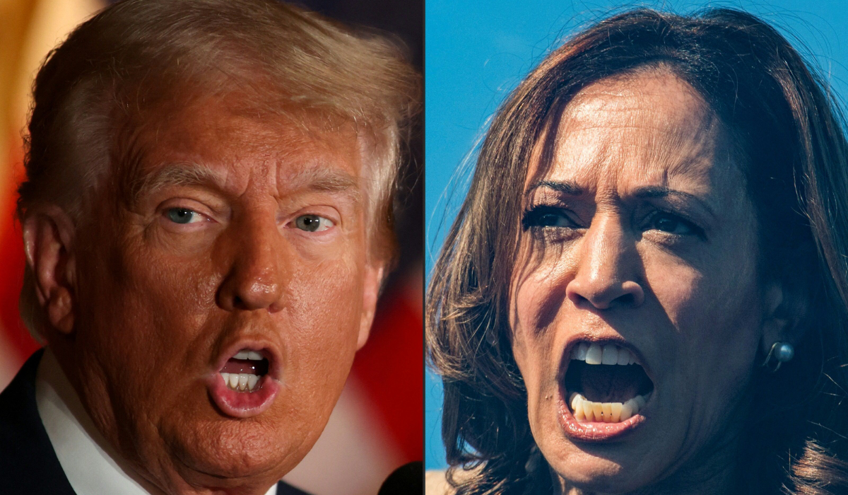 Donald Trump and Kamala Harris. (AFP)