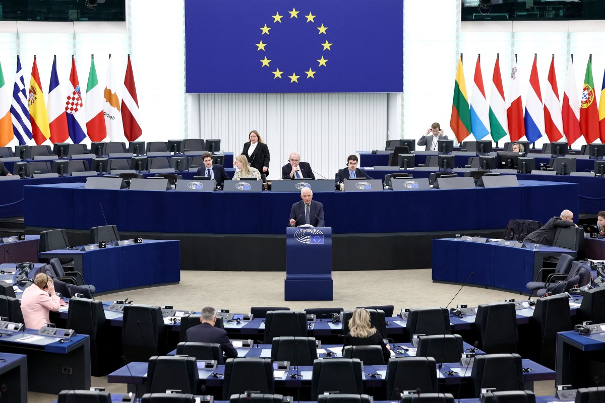 European Union High Representative for Foreign Affairs and Security Policy Josep Borrell attends a debate on Iran's unprecedente