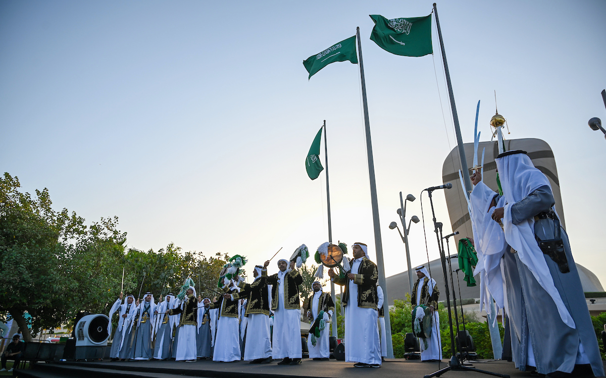 Arab News Art Music Fireworks Shows On For Saudi National Day Arab News Art Music Fireworks Shows On For Saudi National Day