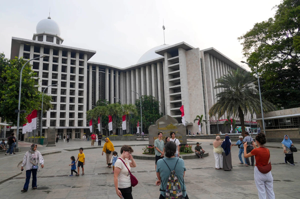 A view of the Istiqlal Mosque in Jakarta, Indonesia.(AP Photo)