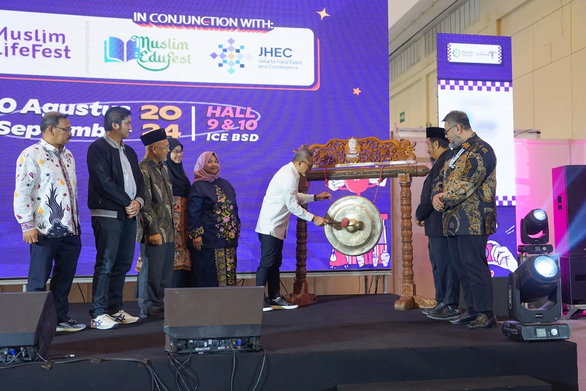 Indonesia’s Trade Minister Zulkifli Hasan attends the 2024 Muslim Lifestyle Festival opening ceremony in Tangerang, Banten on Aug. 30, 2024. (Supplied)