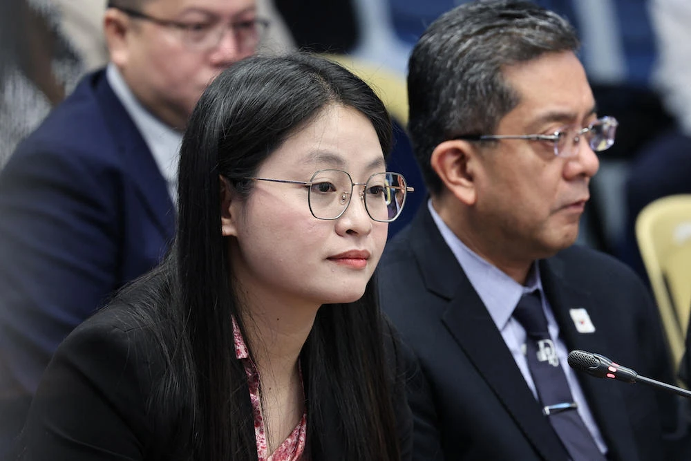 Former mayor Alice Leal Guo faces charges of graft, money laundering and human trafficking in relation to the scam farm raid in Bamban, north of Manila. (AFP)