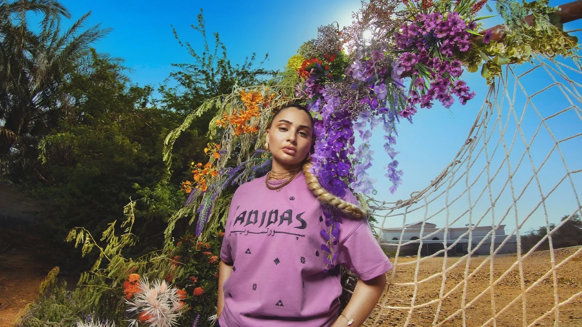 Apparel company adidas launched a new collection called Bloom Sky, inspired by Saudi landscape, architecture and poetry. (Supplied)