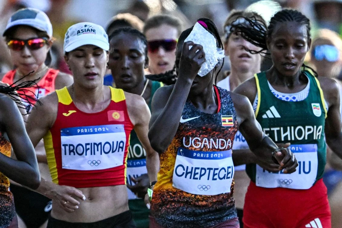 Cheptegei competed in the women’s marathon at the Paris Olympics less than a month before the attack. She finished in 44th place. (AFP)