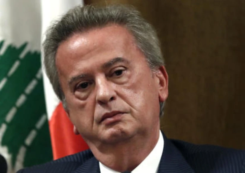 Riad Salameh the governor of Lebanon’s Central Bank, listens to a journalist’s question during a press conference, in Beirut, on Nov. 11, 2019. (AP/File)