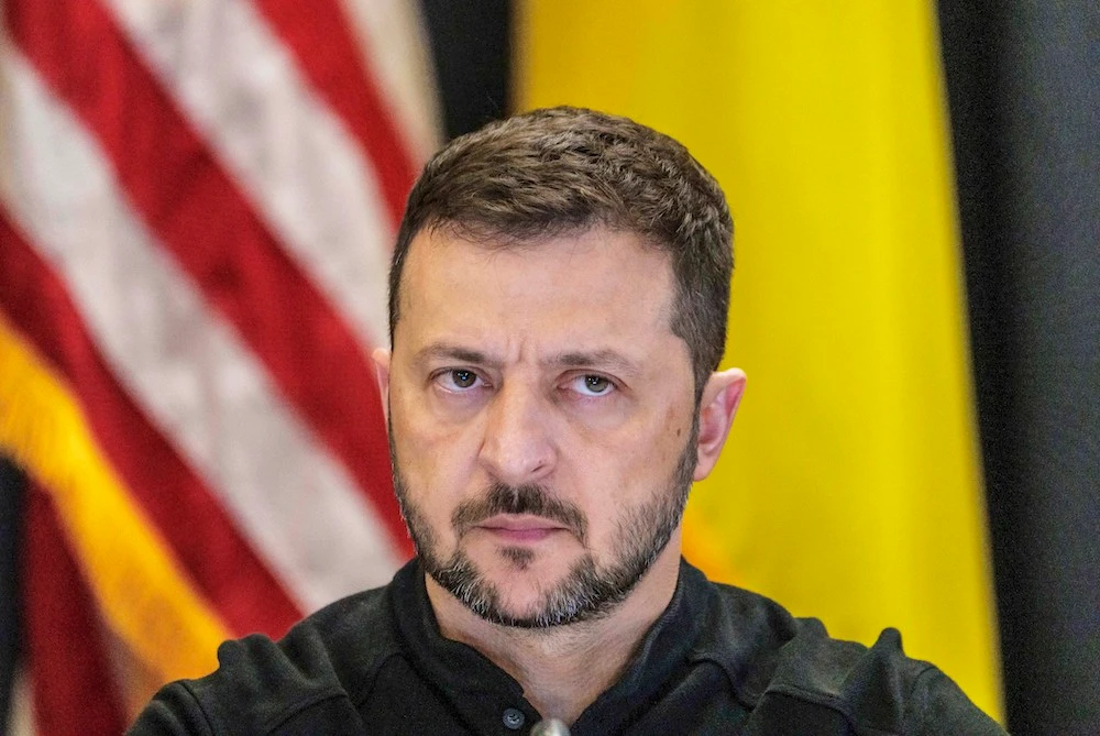 Ukraine needs the ability to strike deep within Russia now, Ukraine President Volodymyr Zelensky urged top US and allied military leaders Friday. (dpa via AP)
