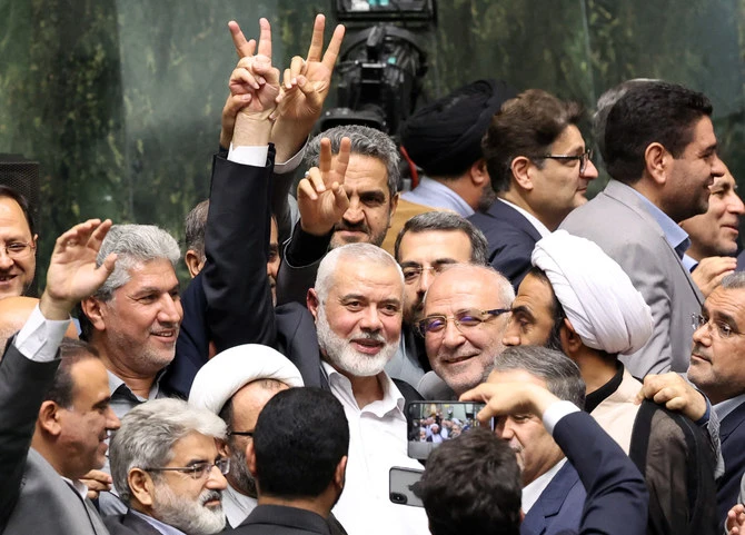 The International Criminal Court (ICC) said on Friday it had terminated proceedings against late Hamas leader Ismail Haniyeh following his death in July. (AFP/File)