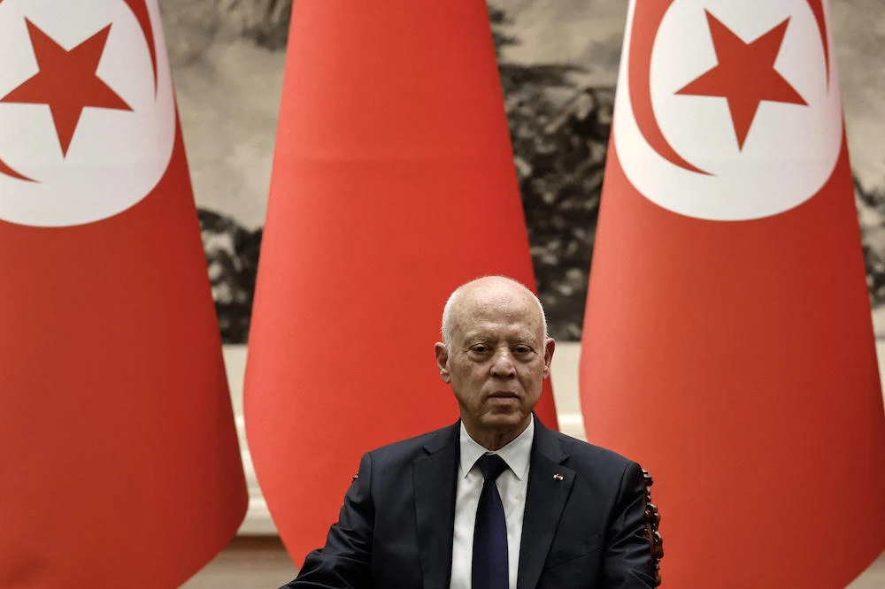 The North African country’s Independent High Authority for Elections has been accused of lacking independence and acting on behalf of President Kais Saied, who appoints its members. (AFP)