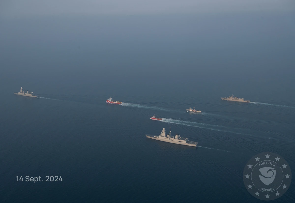 The salvage operation of the MV SOUNION is essential in order to avert a potential environmental disaster in the region.(X/@EUNAVFORASPIDES)