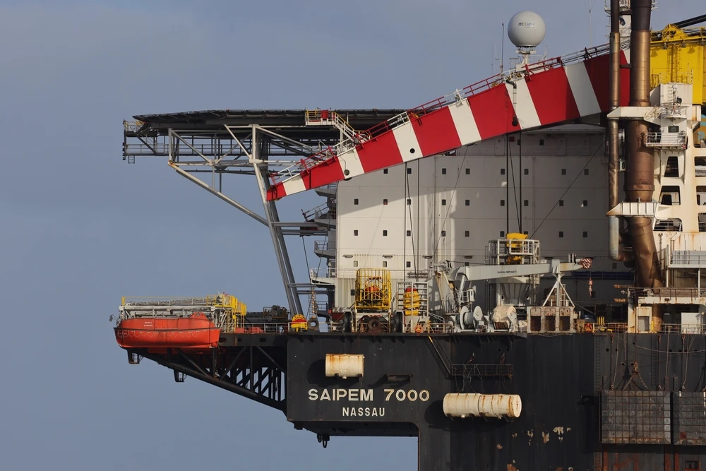 The crane vessel Saipem 7000 arrives at the port of Rotterdam in the Netherlands. File/Shutterstock