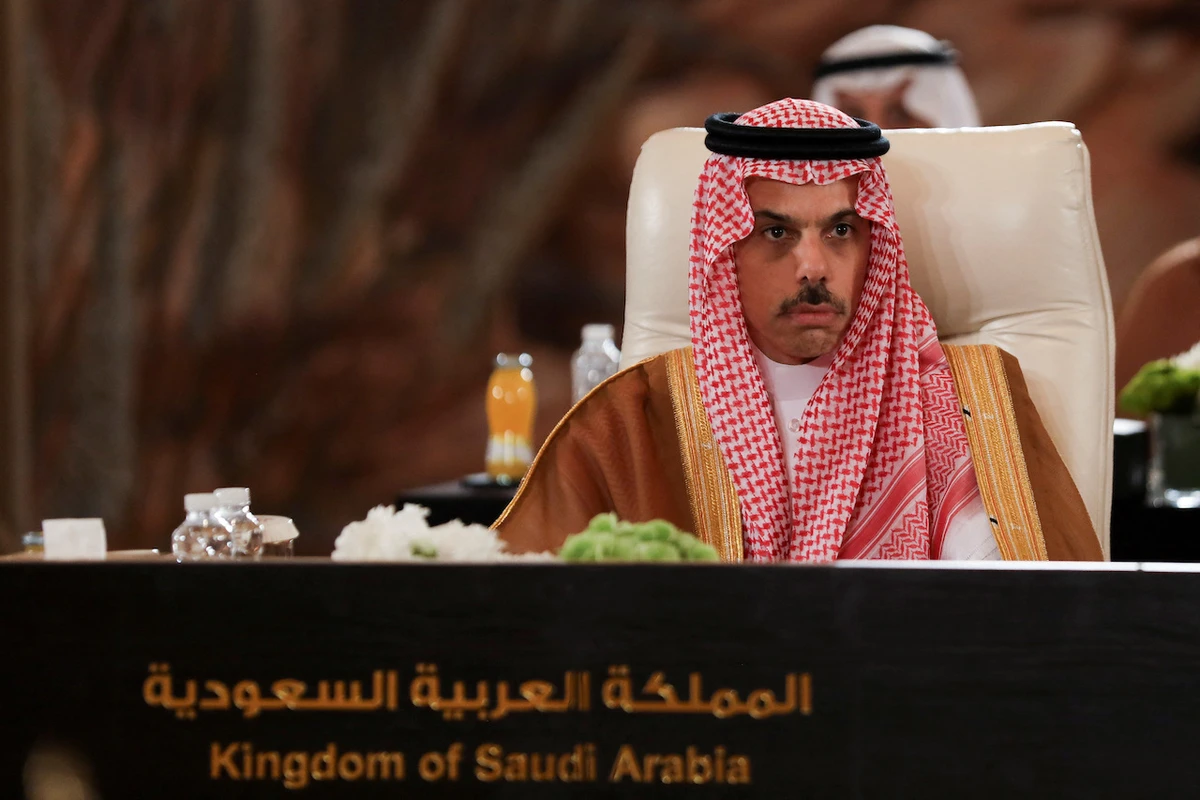 Saudi Arabian Foreign Minister Prince Faisal bin Farhan Al-Saud attends a coordination meeting of the contact group of the Organisation of Islamic Cooperation (OIC), in Amman, Jordan September 18, 2024. (Reuters)