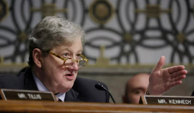 John Kennedy, a US senator from Louisiana, is facing criticism for anti-Arab and anti-Muslim hate and name calling during a Senate hearing on the issue of hate crimes. (Reuters/File)