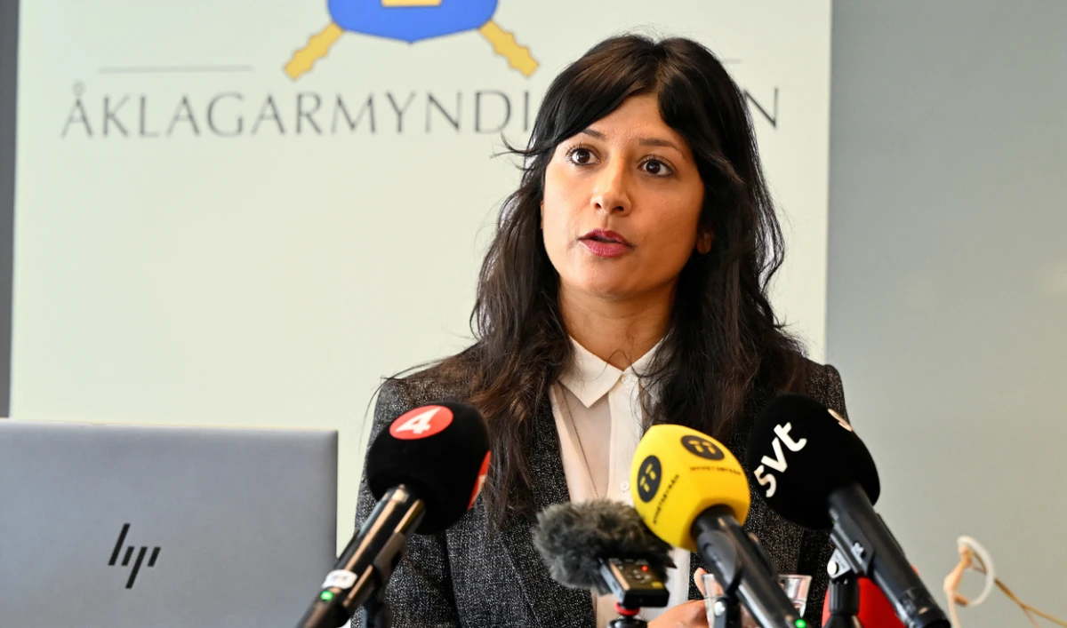 Prosecutor Reena Devgun speaks during a press conference. (AP)