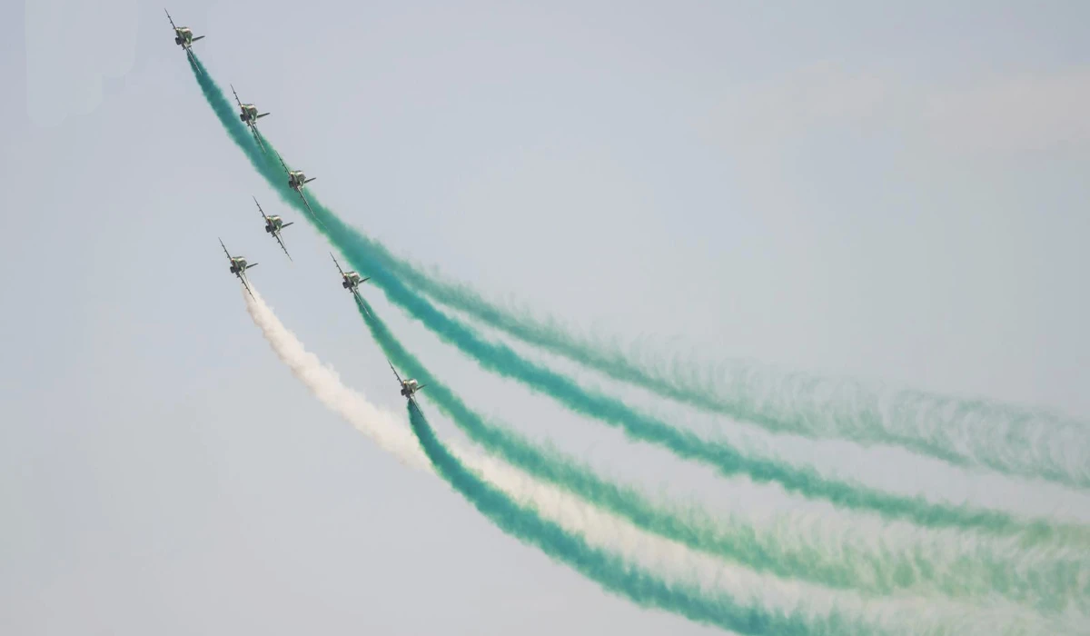 Saudi folklore shows, air shows and many other events are taking place across the Kingdom as part of Saudi National Day celebrations. (SPA)