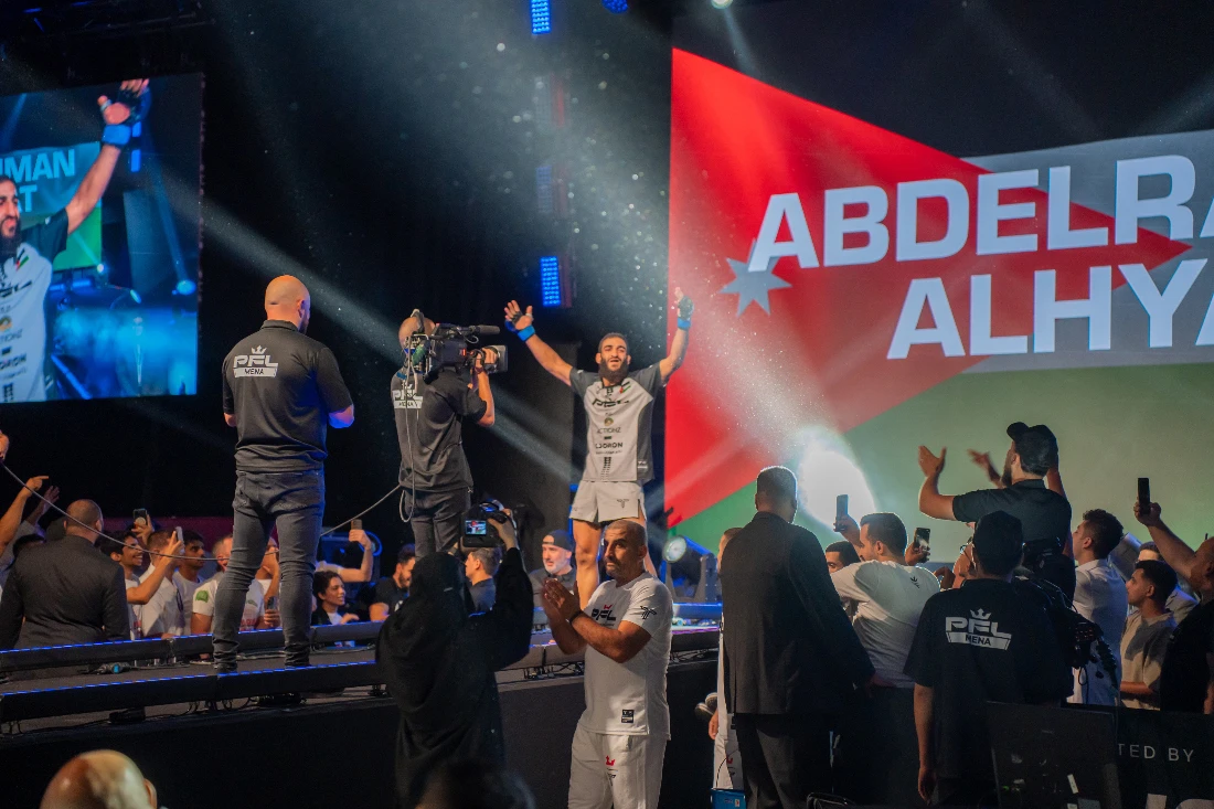 In the night’s headliner, the main card saw Abdelrahman Alhyasat from Jordan squared off against Saudi Arabia’s Abdullah Al-Qahtani in a high-stakes bantamweight contest. (Supplied)