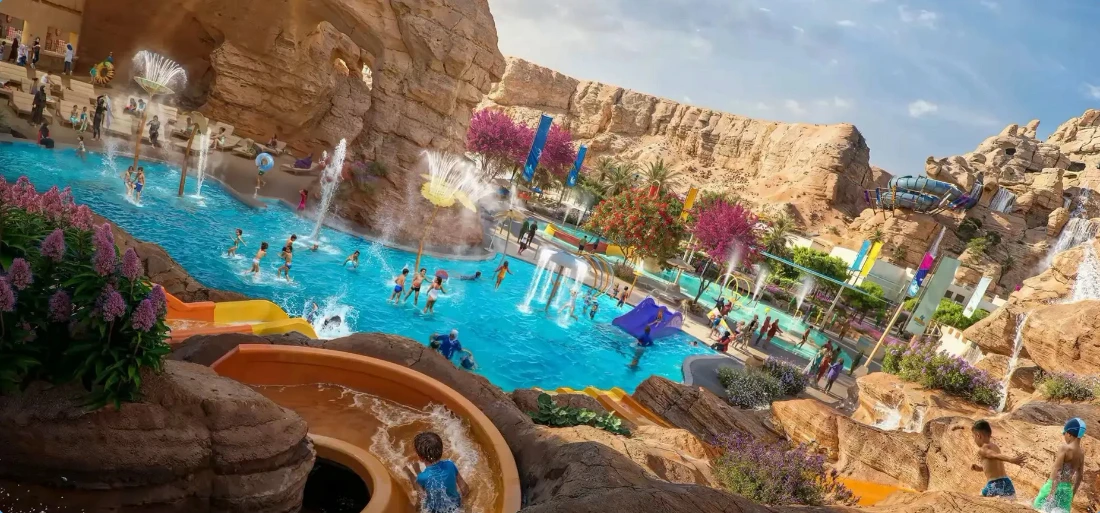 The vast potential of water parks in Saudi Arabia is also evident in the recently announced Aquarabia at Qiddiya City, which will be the largest such attraction in the world. (Aquarabia Qiddiya City)