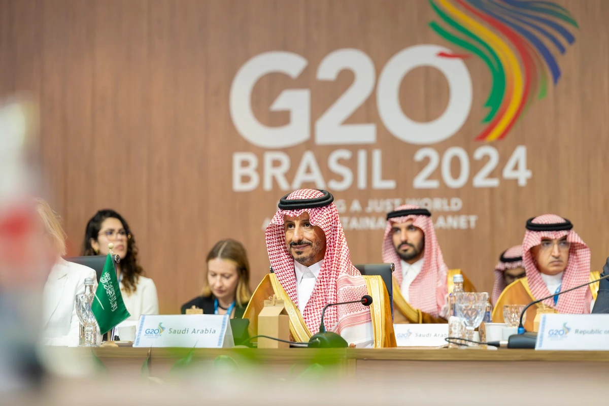 Saudi Arabia’s Tourism Minister Ahmed Al-Khateeb addressed the G20 ministers’ meeting in Brazil. X/@AhmedAlKhateeb