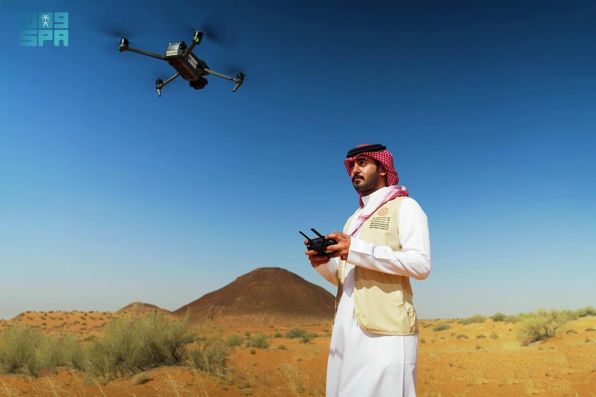 The reserve pioneered a groundbreaking environmental protection and monitoring project by using 40 drones to bolster surveillance of illegal activities. (SPA)