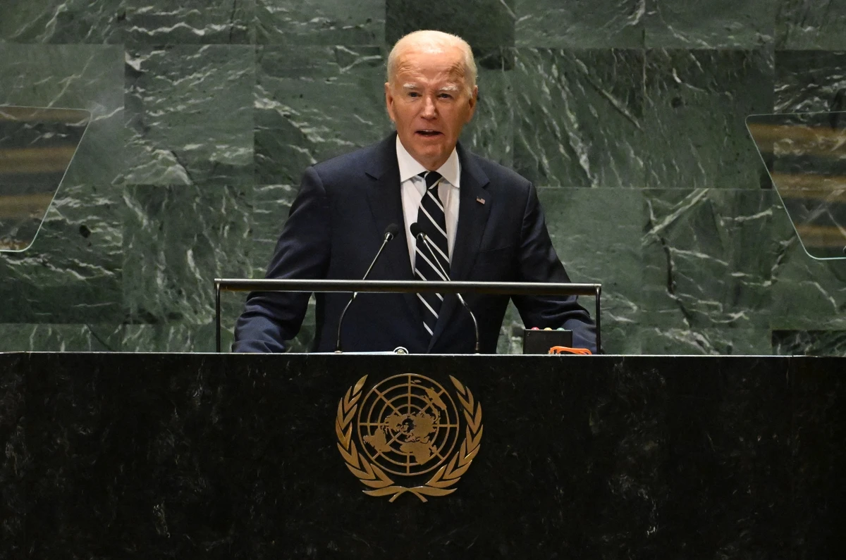 Biden asserted that the international system is working and that the US, in particular, is holding it together (File/AFP)