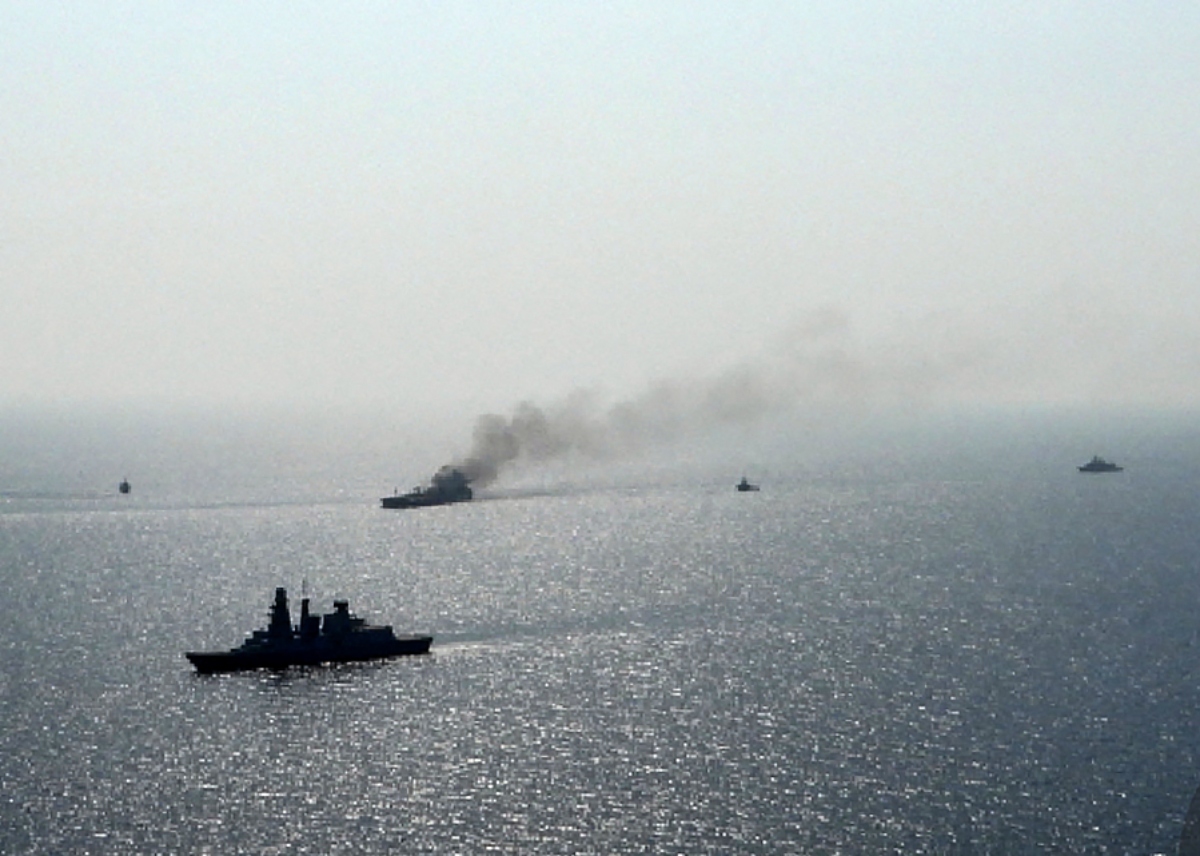 Two commercial ships were damaged during attacks by the Houthis in the Red Sea on Tuesday. (File/AFP)