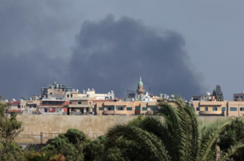 Smoke billows amid ongoing hostilities between Hezbollah and Israeli forces, as seen from Tyre, in Lebanon Oct. 1, 2024. (Reuters)