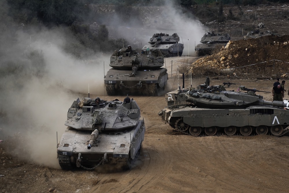 Israel said it had launched a “limited” ground incursion into Lebanon on Monday. (AP)