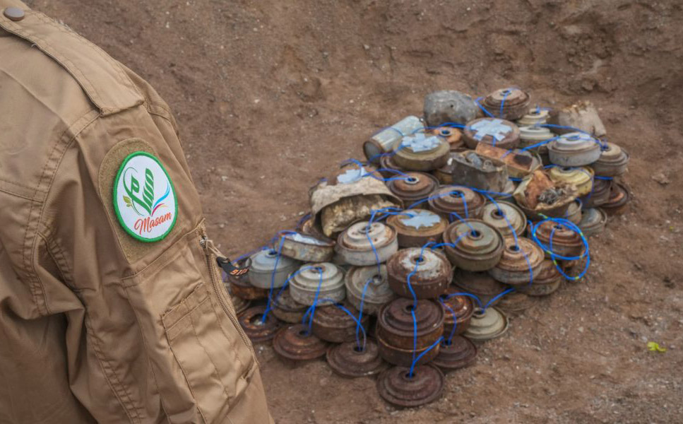 The initiative trains local demining engineers and provides them with modern equipment. (Supplied)