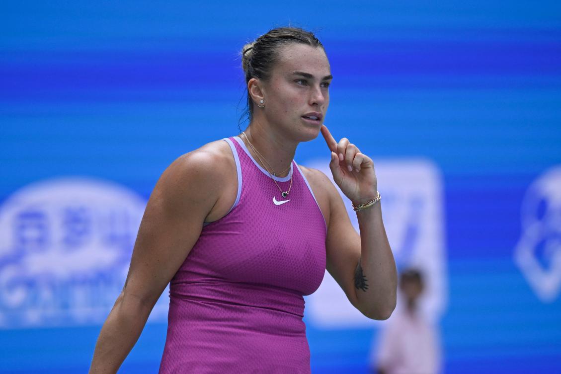 Belarus’s Aryna Sabalenka spent eight weeks at the summit of the rankings last season and says reclaiming the world number one spot is one of her biggest goals. (AFP)
