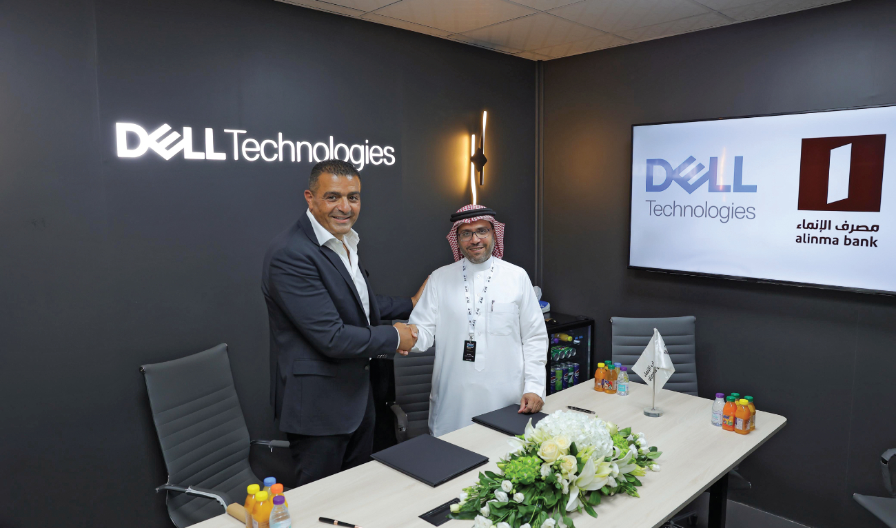 The MoU was signed by Mohammed Talaat, vice president, Saudi Arabia and Egypt at Dell Technologies, and Yaser Alofi, chief information officer at Alinma Bank.