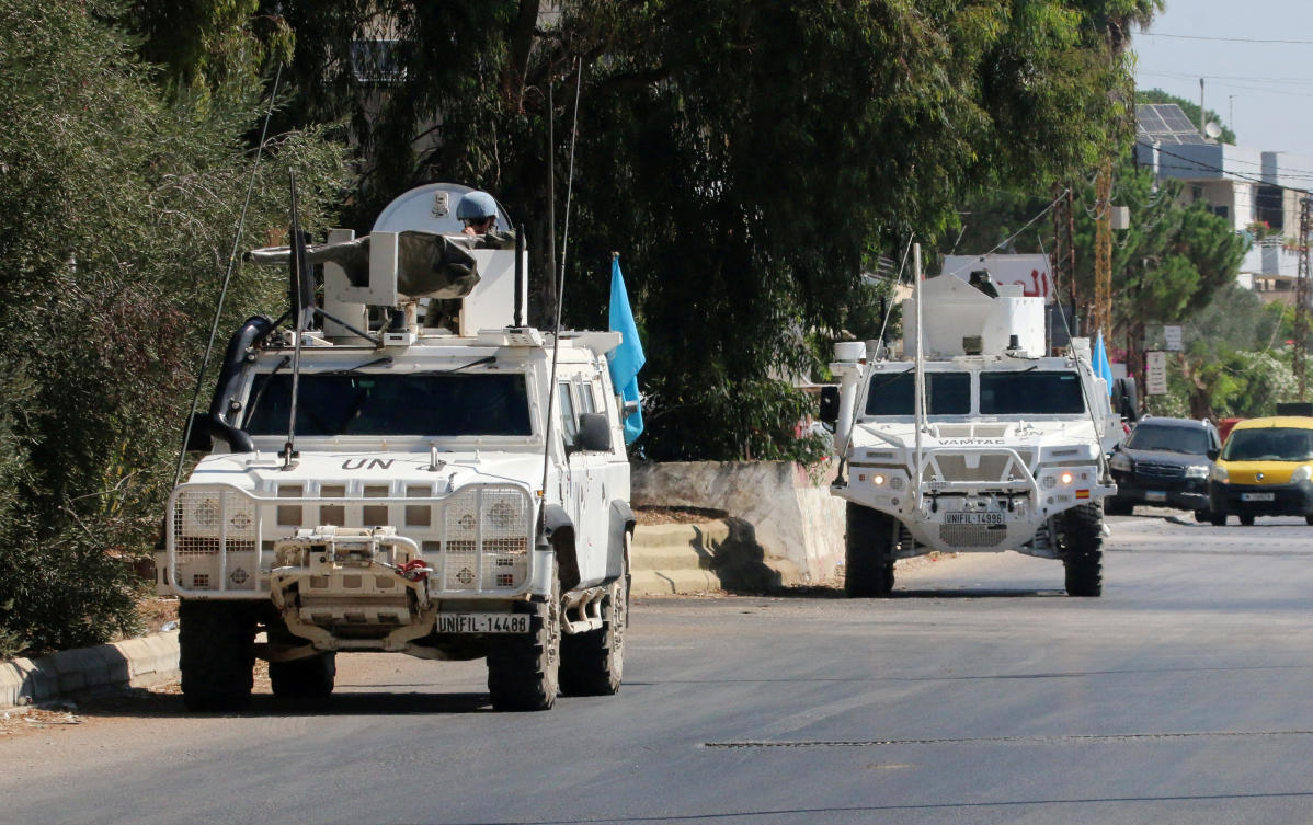 UN peacekeepers said Israeli troops opened fire on their headquarters in south Lebanon Thursday, injuring two Blue Helmets, and sparking condemnation. (Reuters)