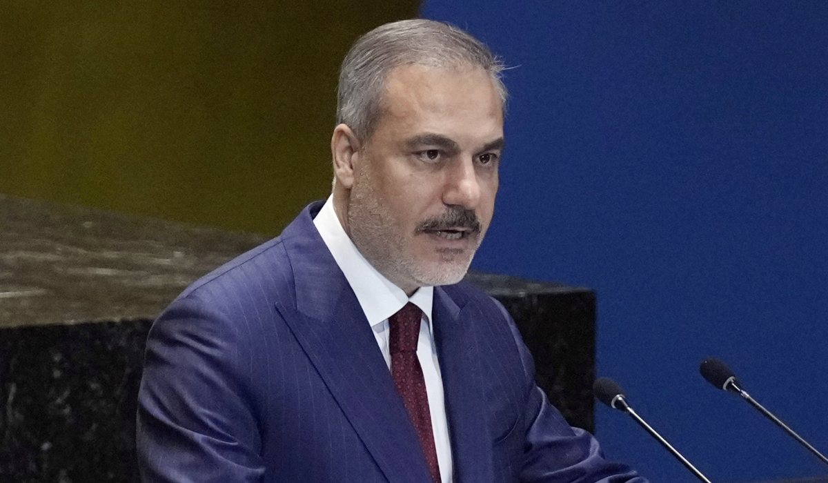 Turkiye's Foreign Minister Hakan Fidan. (AP)