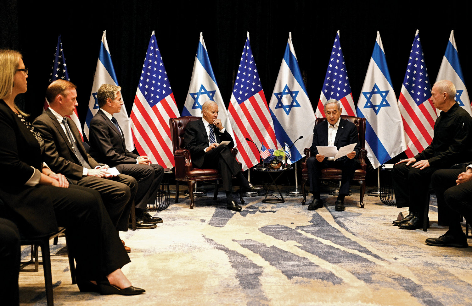 The Biden administration has been the Netanyahu government’s main backer in the Middle East wars, with nearly $23 billion spent in support of Israel’s military campaign in Gaza and coalition operations against Houthis in Yemen. (AFP/File)