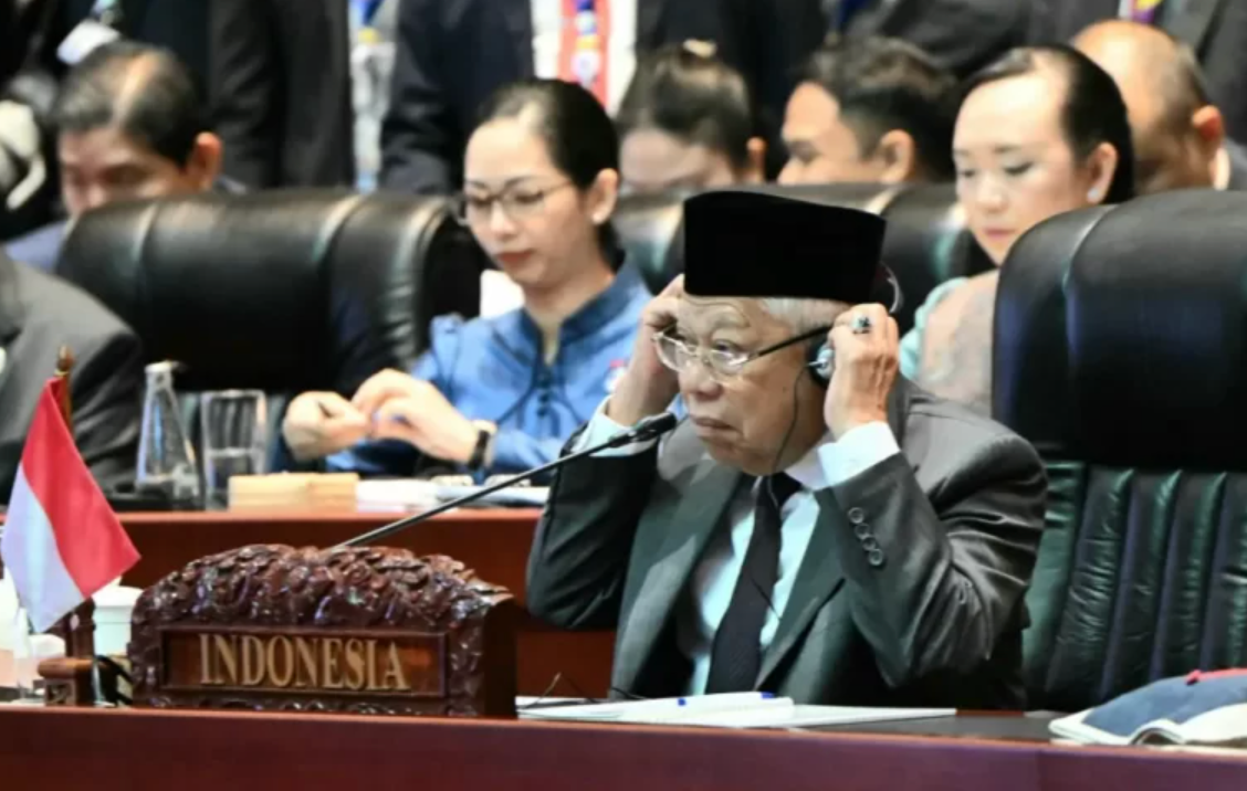 Vice President Ma’ruf Amin attends the summit of Association Southeast Asian Nations in Vientiane, Laos on Oct. 11, 2024. (Vice Presidential Office)