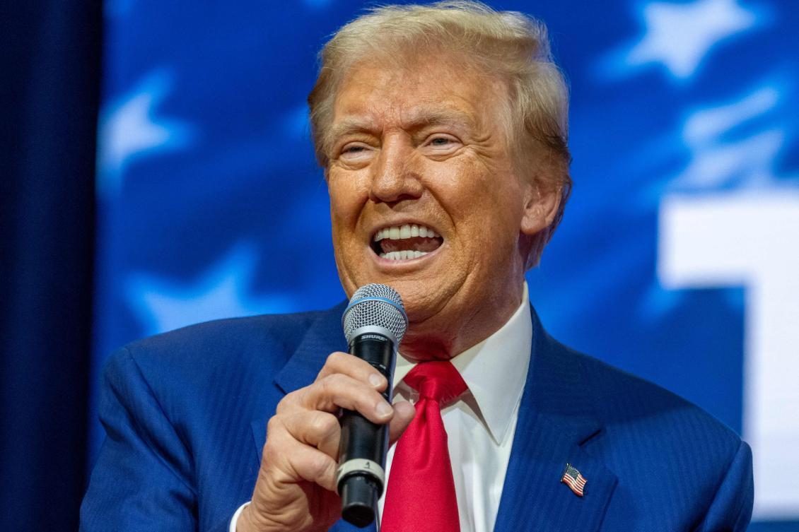Republican presidential nominee, former President Donald Trump, holds a town hall at the Greater Philadelphia Expo Center in Oaks, Pennsylvania. (File/AFP)
