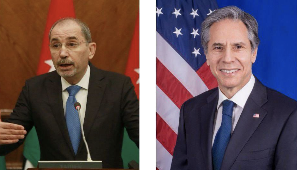 Jordan’s foreign minister and the US secretary of state on Tuesday discussed the escalating crisis in the region and the urgent need for humanitarian aid in Gaza and Lebanon. (Jordan News Agency)