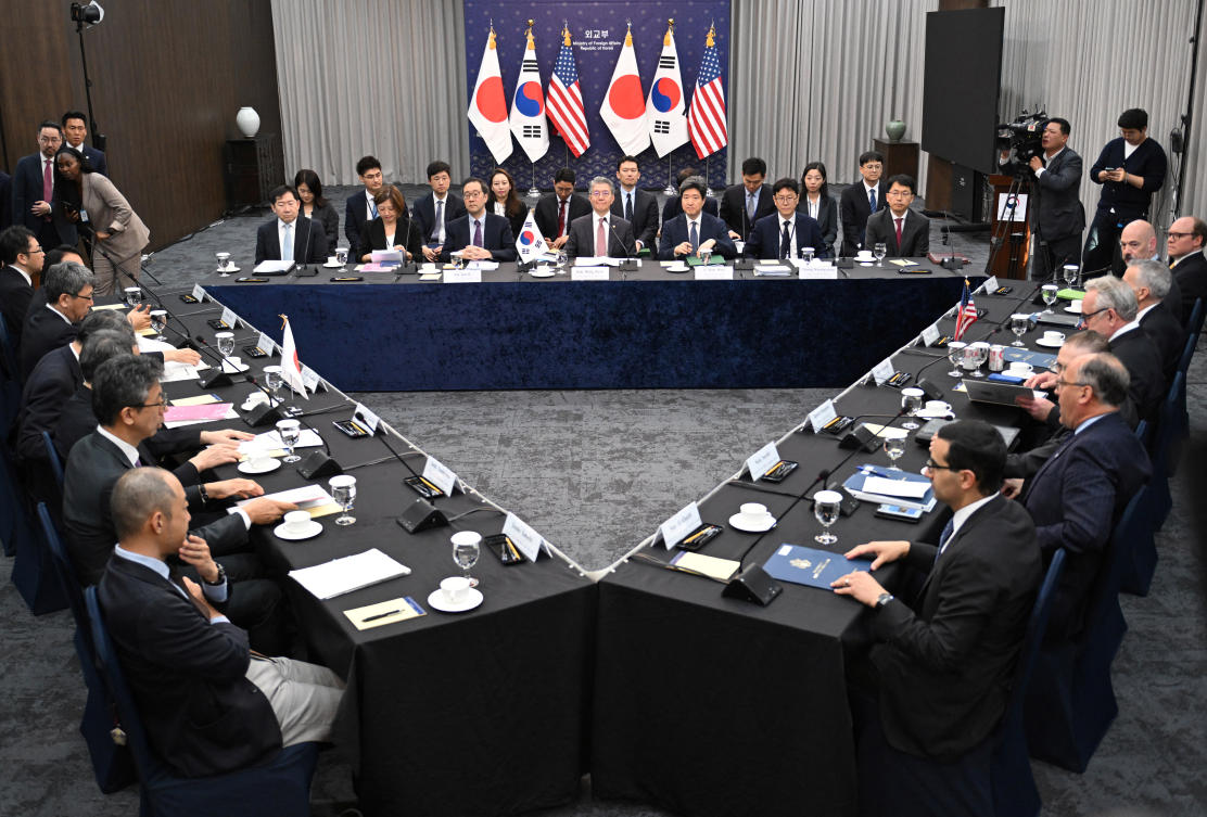 The United States, South Korea and Japan on Wednesday announced the launch of a new multinational team to monitor the enforcement of sanctions against North Korea. (Reuters)