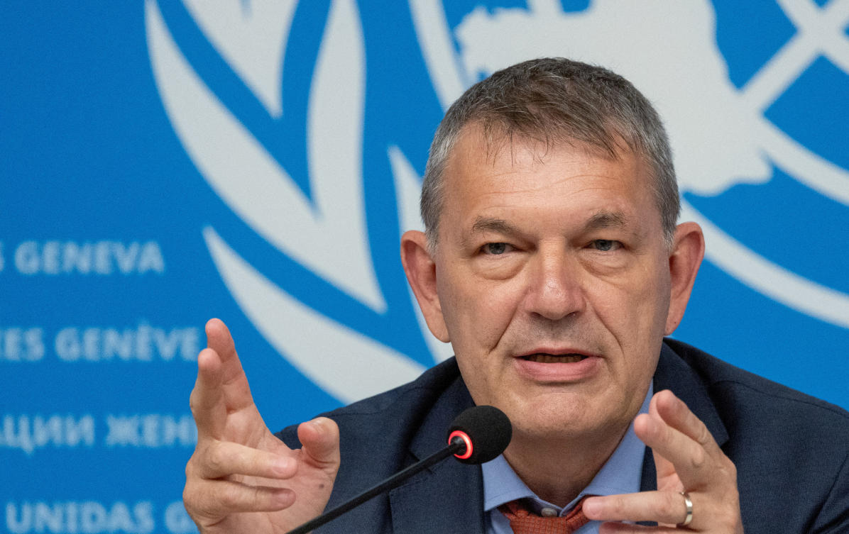 UNRWA chief Philippe Lazzarini said aid is even more desperately needed against the threat of disease and famine. (Reuters)