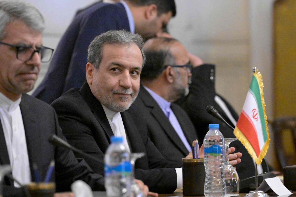 Iran's Foreign Minister Abbas Araghchi meets with his Egyptian counterpart in Cairo on October 17, 2024. (AFP)