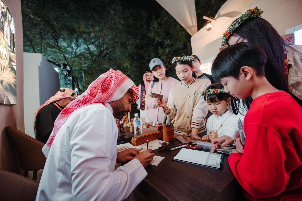 Diriyah Company is showcasing Saudi heritage and culture to a global audience — from a Chinese UNESCO World Heritage Site — through its stand at the Visit Saudi pavilion at the Saudi Travel Expo. (Supplied)